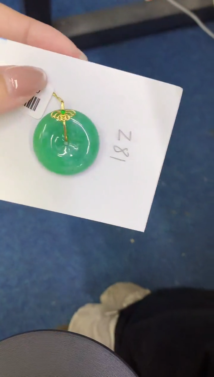 【闪购商品】翡翠颈饰18K金镶嵌00000000000