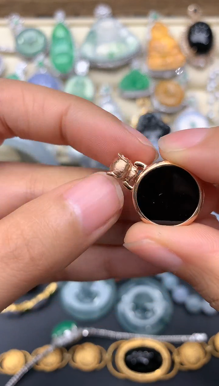 【闪购商品】翡翠颈饰18K金镶嵌97-中国好珍宝