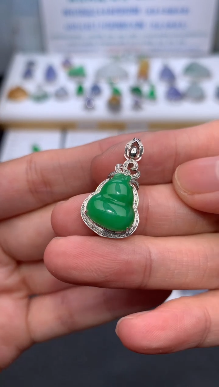 【闪购商品】定制翡翠18K金镶嵌模式推广期24小时鉴赏期