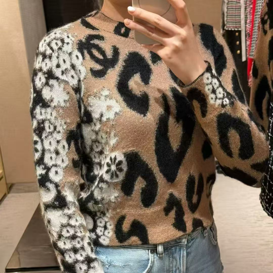 99新 Chanel/香奈儿 23A达喀尔羊毛马海毛混纺针织开衫36码