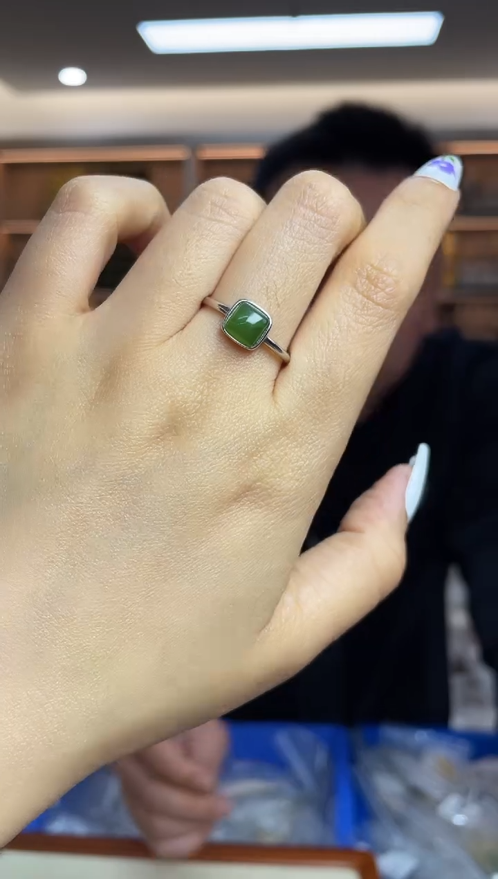 【闪购商品】和田玉·银S925镶嵌多样性发一件