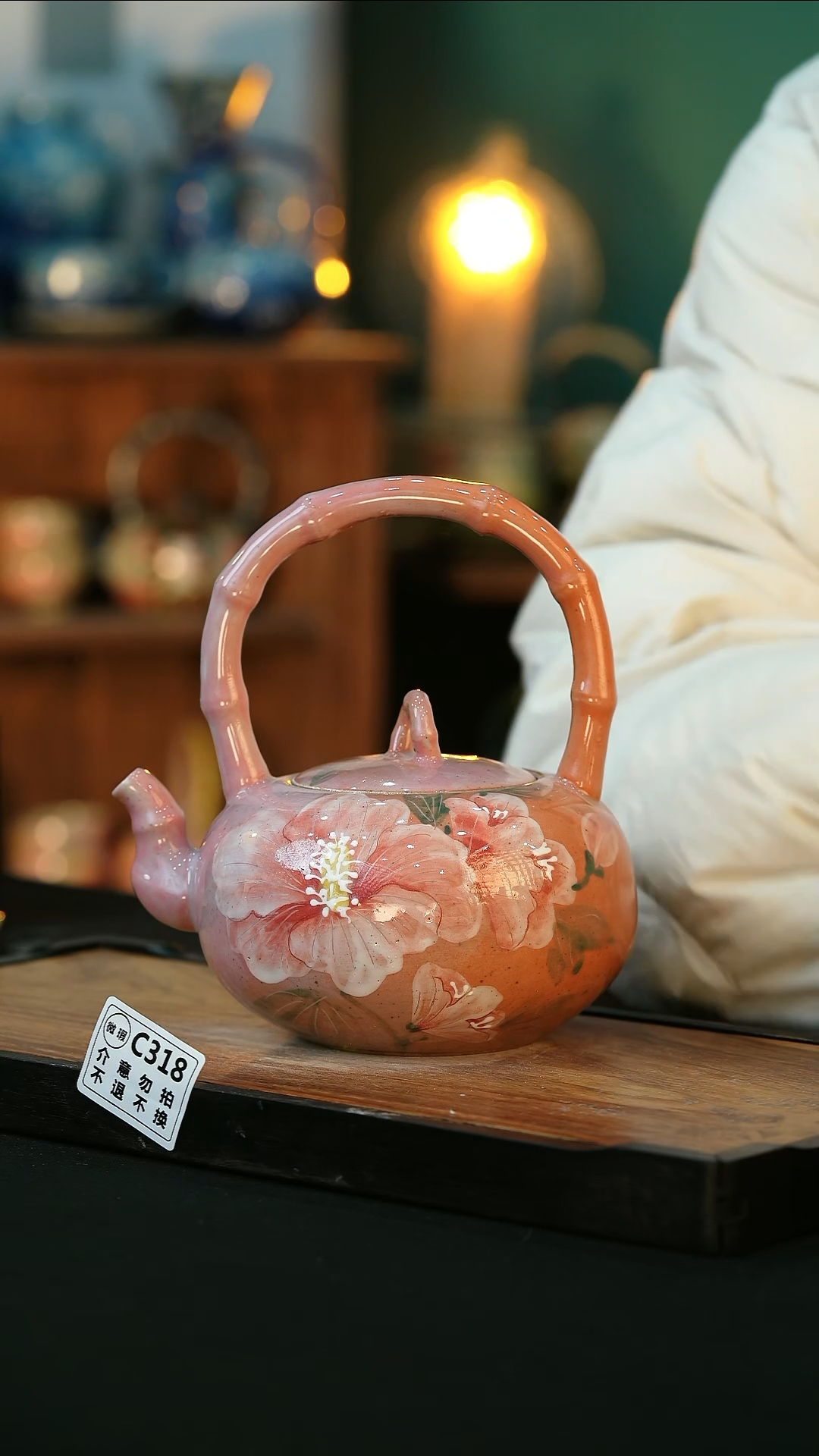 【闪购商品】杯手绘心瓷陶瓷浮力微瑕