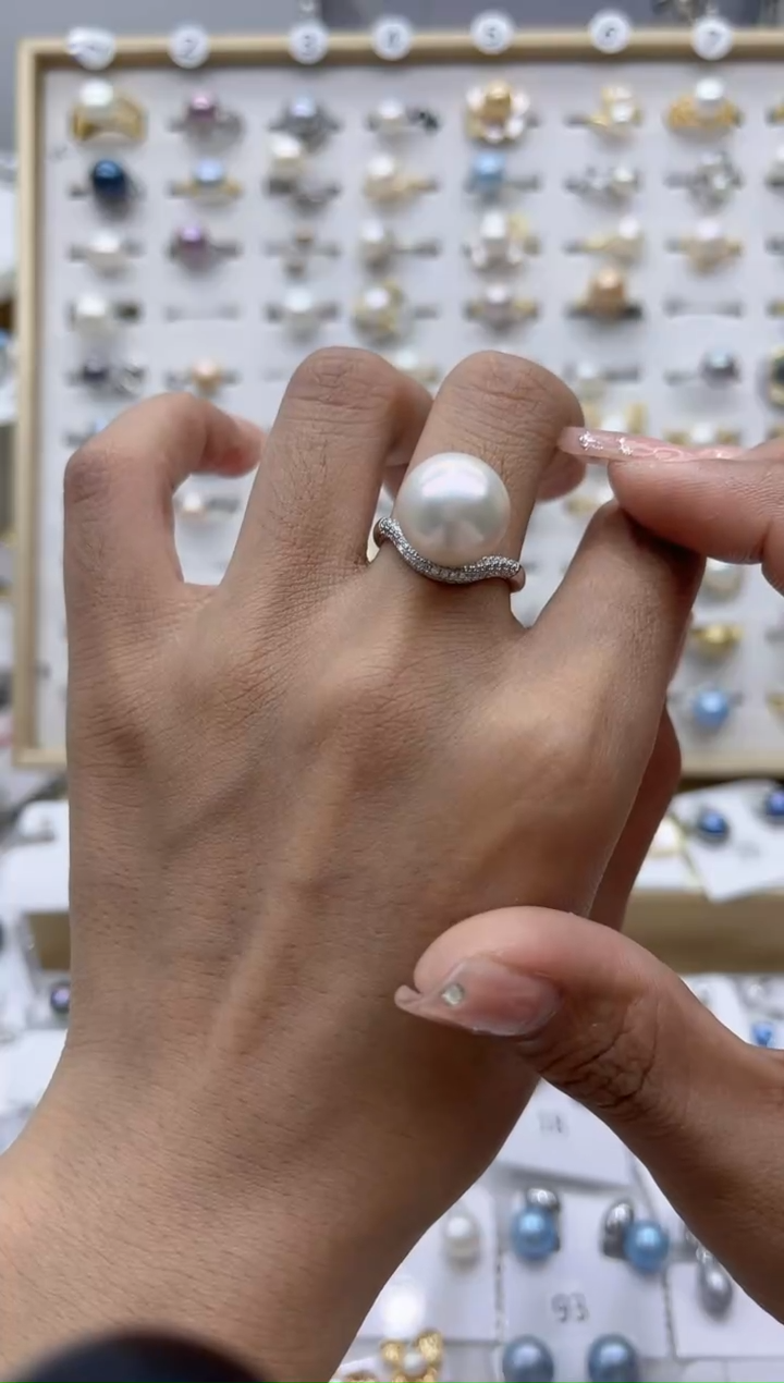 【闪购商品】淡水珍珠戒指合金0.0