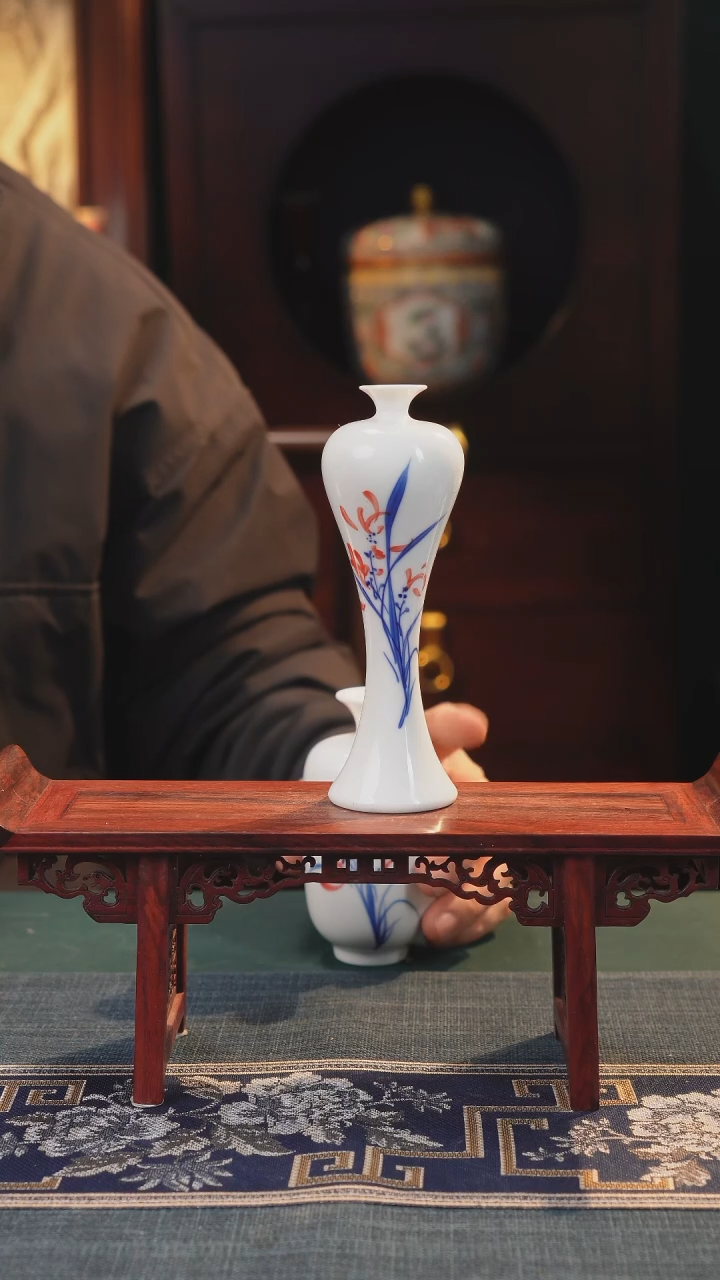 【闪购商品】摆件纯手工手绘高白泥瓷