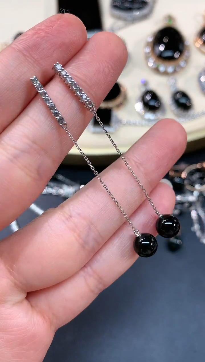 【闪购商品】翡翠耳饰18K金镶嵌耳饰A325|2800