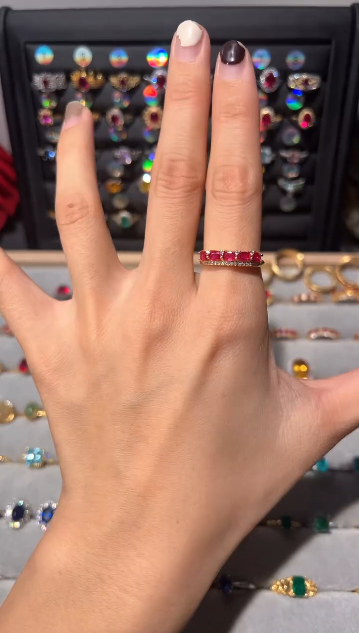 【闪购商品】红宝石戒指银S925镶嵌0000