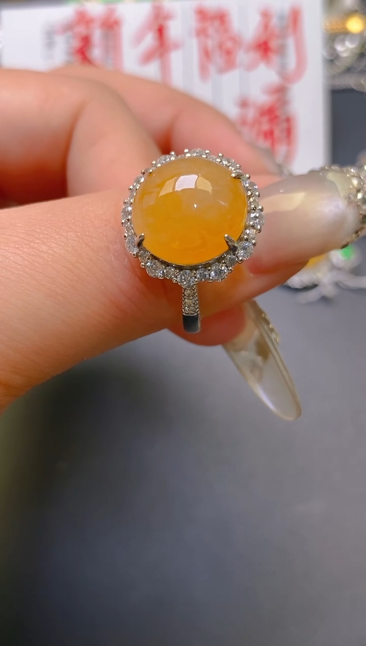 【闪购商品】翡翠耳饰银S925镶嵌天然A货翡翠1