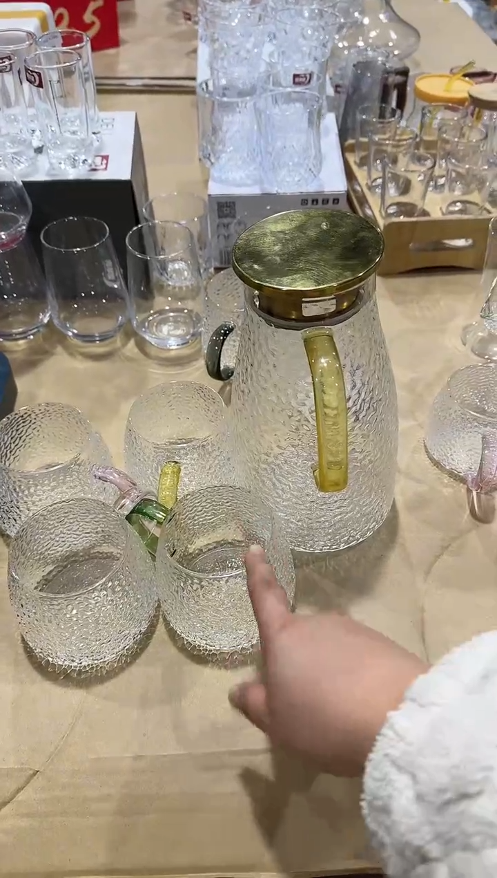 【闪购商品】玻璃无盖款青苹果闪购价1壶4杯