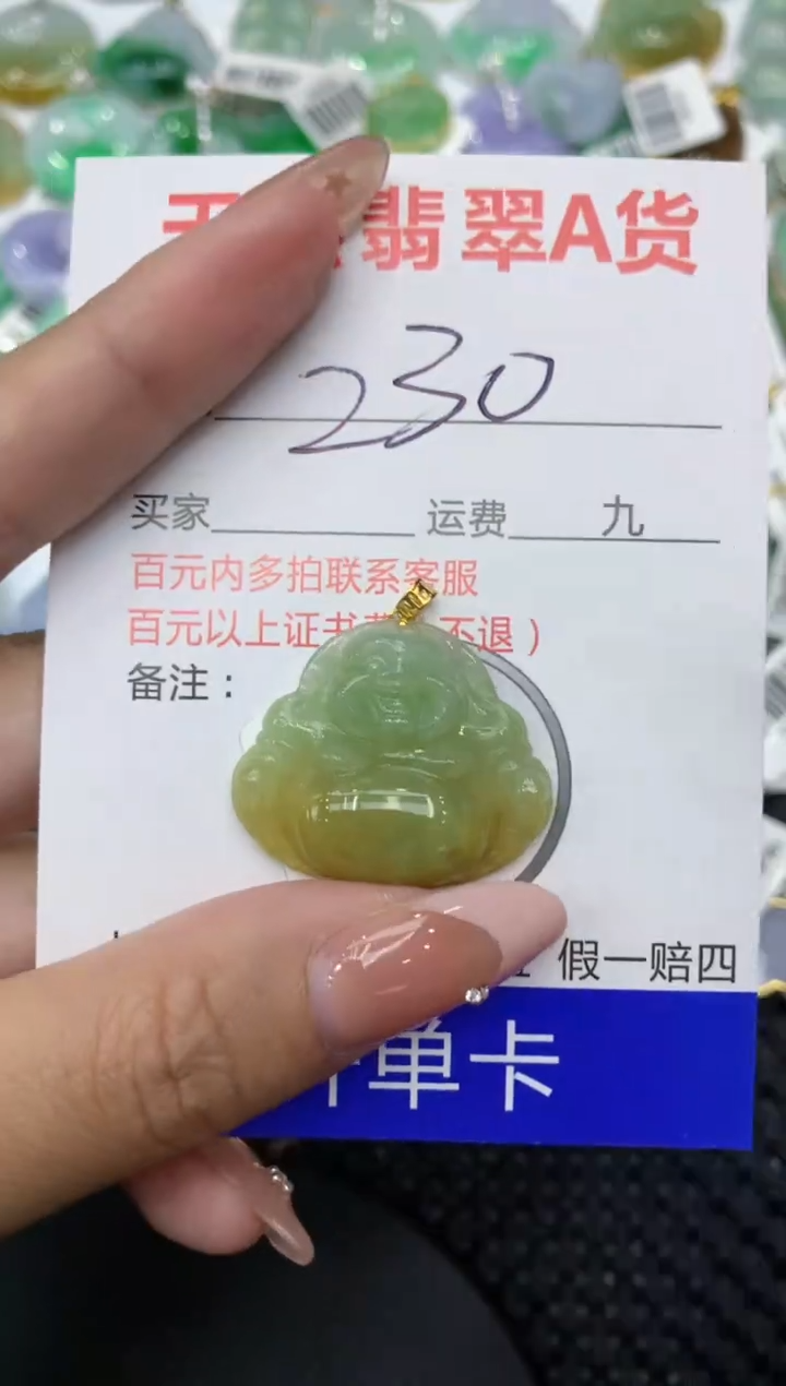 【闪购商品】翡翠颈饰18K金镶嵌111111111