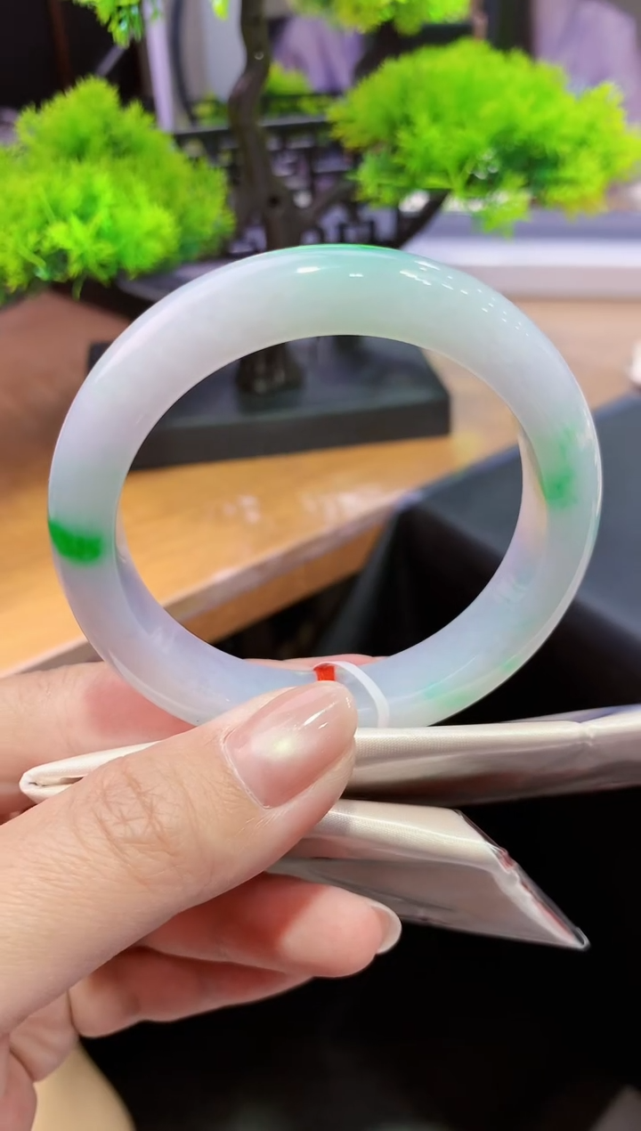 未镶嵌手镯翡翠k23天然A货缅甸翡翠55.8