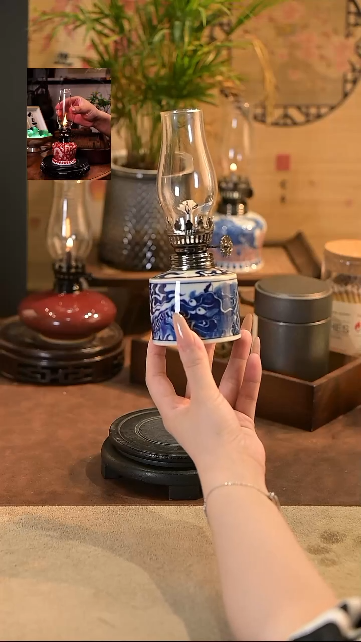 陶瓷景德镇陶瓷香薰灯摆件