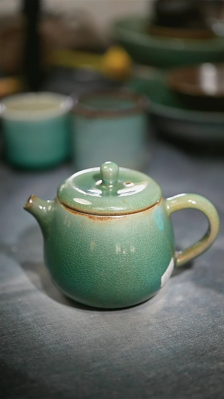 【闪购商品】碗浪鬼柴烧釉绘柴烧