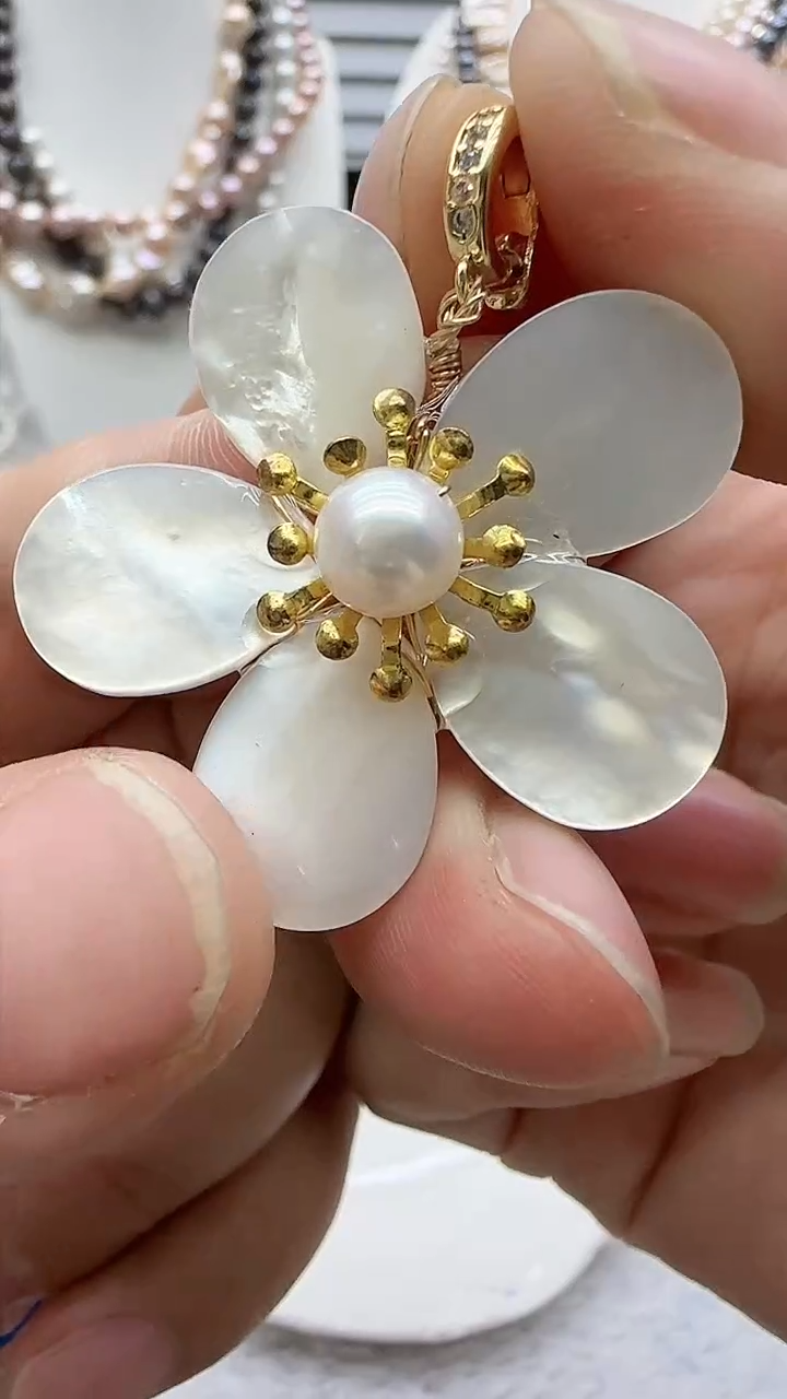 淡水珍珠未镶嵌吊坠(不含链)4