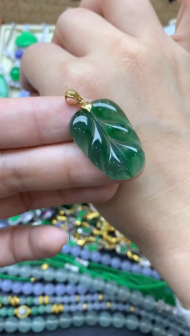 【闪购商品】翡翠颈饰18K金镶嵌112-中国好珍宝