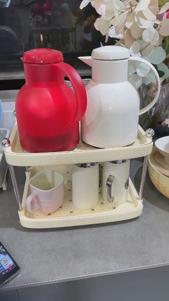 【闪购商品】瓷双层杯架35.6*26.5*26cm-黄