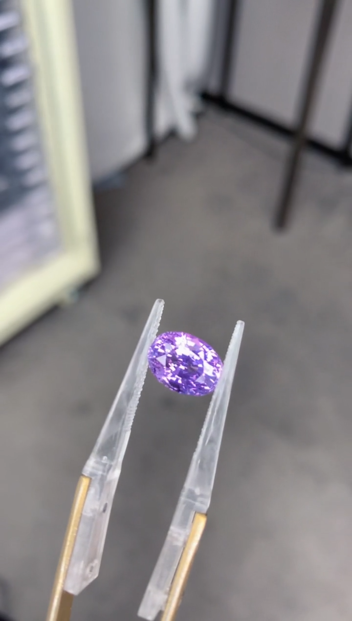 【闪购商品】彩色蓝宝石裸石未镶嵌5ct 无烧紫蓝宝