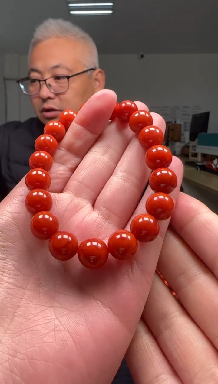 【闪购商品】南红玛瑙10mm瓦西手串圆珠未镶嵌多样性发一件