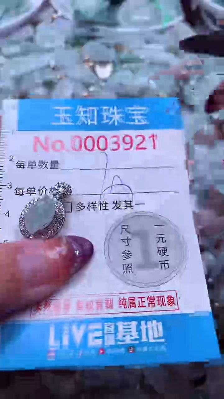 翡翠未镶嵌吊坠(不含链)3921