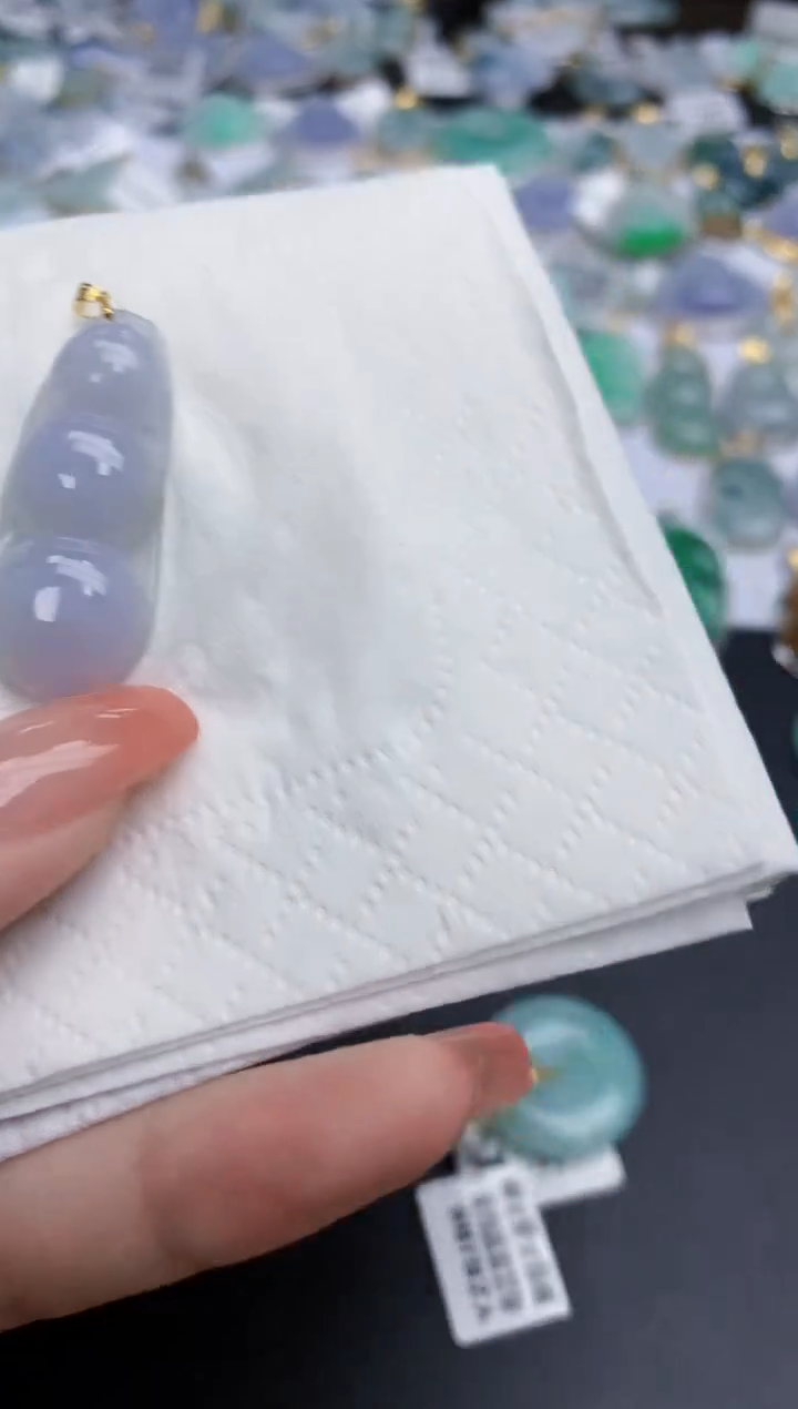 【闪购商品】翡翠颈饰18K金镶嵌天然缅甸翡翠A货