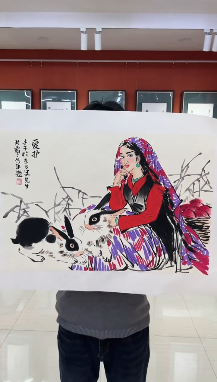 【闪购商品】国画郑乐华绘画手绘作品18-52