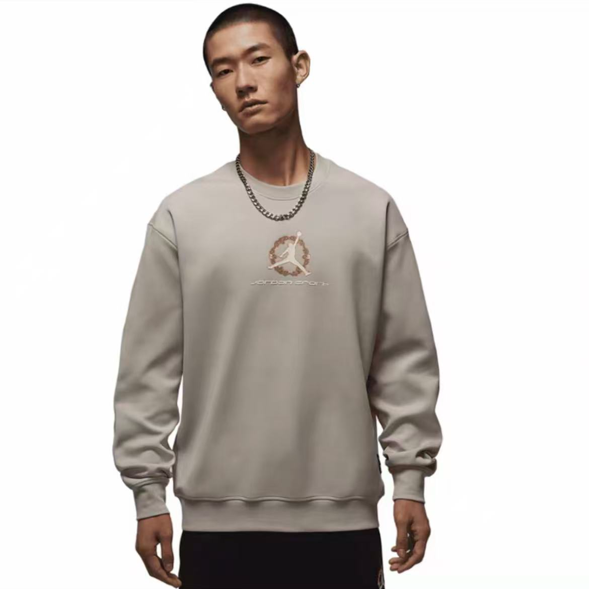 NIKE/耐克官方正品AJ男款圆领运动休闲长袖卫衣IQ3953-236流光风