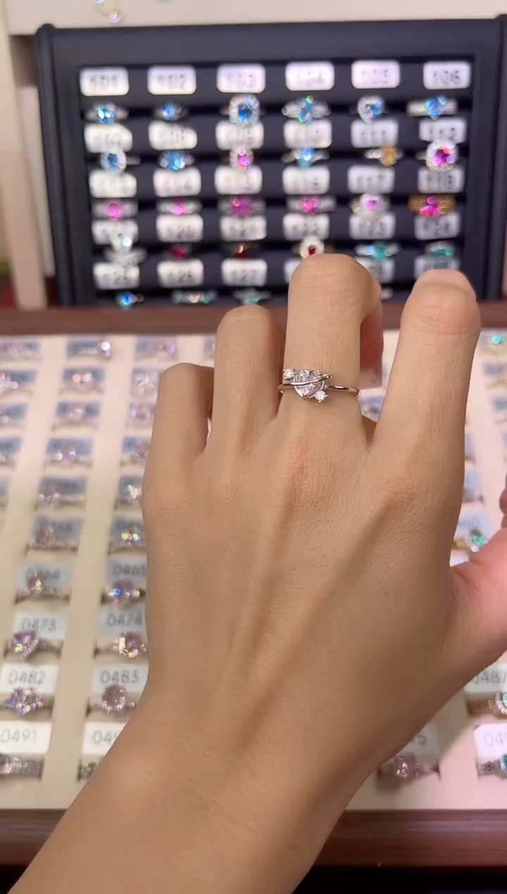 绿柱石（摩根石）戒指银S925镶嵌00000