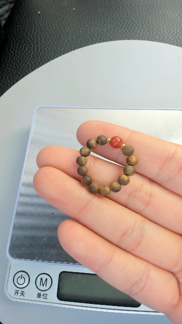 【闪购商品】沉香吊坠【鸿运当头】4mm沉香戒指