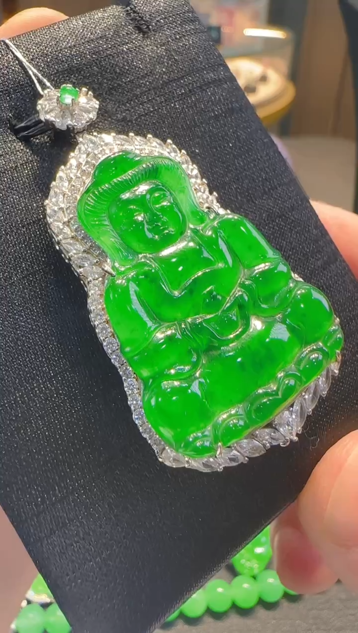 【闪购商品】翡翠吊坠(不含链)银S925镶嵌多样性发货一件