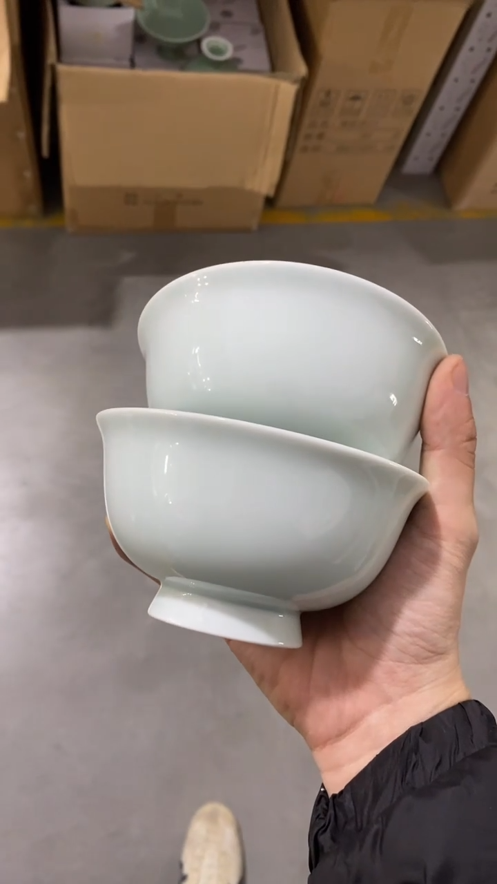 瓷片一对陶瓷茶具茶器