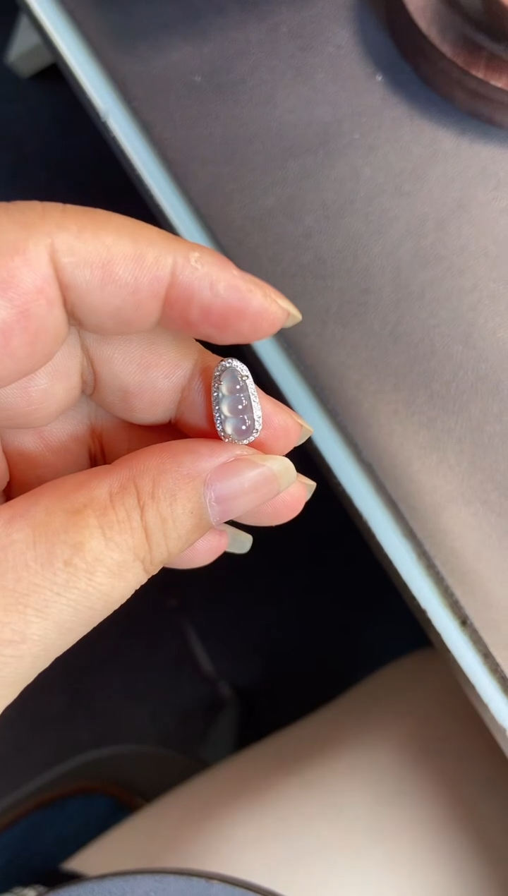 吊坠(不含链)银S925镶嵌翡翠1