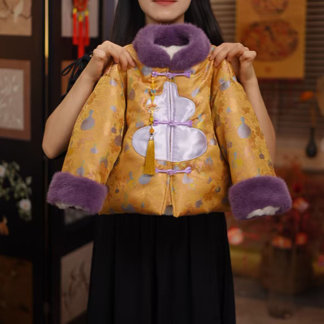2026款【福禄双收】新中式拜年服  冬季保暖加厚国风儿童冬装25Y561