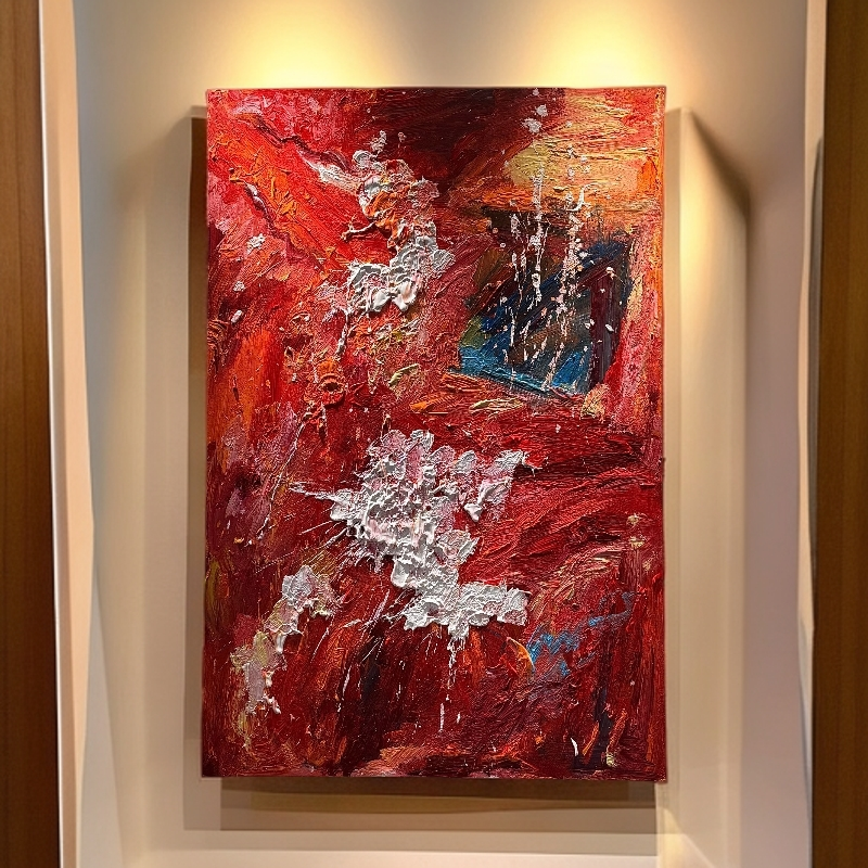 纯手绘抽象油画现代客厅大幅艺术油画玄关装饰挂画沙发壁画