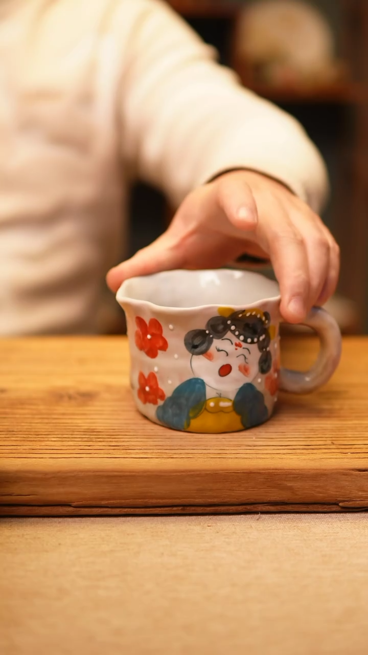 【闪购商品】@@陶园瓷舍@@纯手工手绘@高温釉下彩