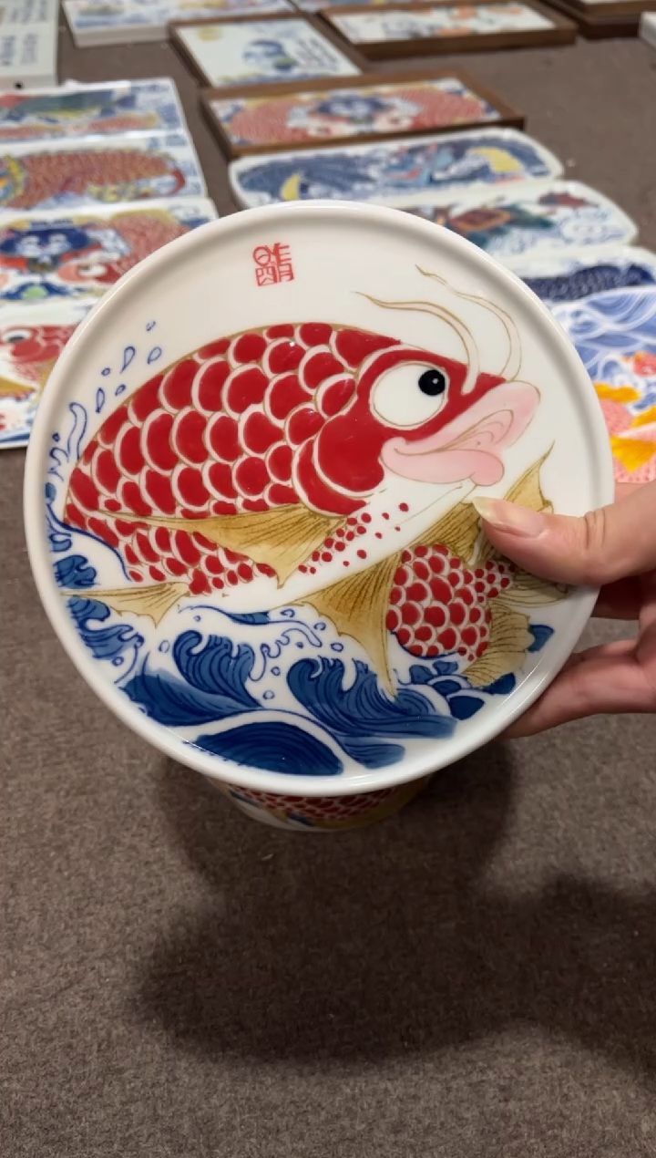 拙明院（微瑕价格）龙鱼壶承