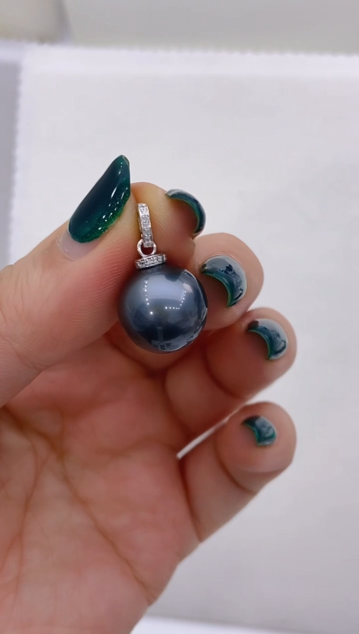 【闪购商品】海水珍珠吊坠18K金镶嵌152 14-15mm