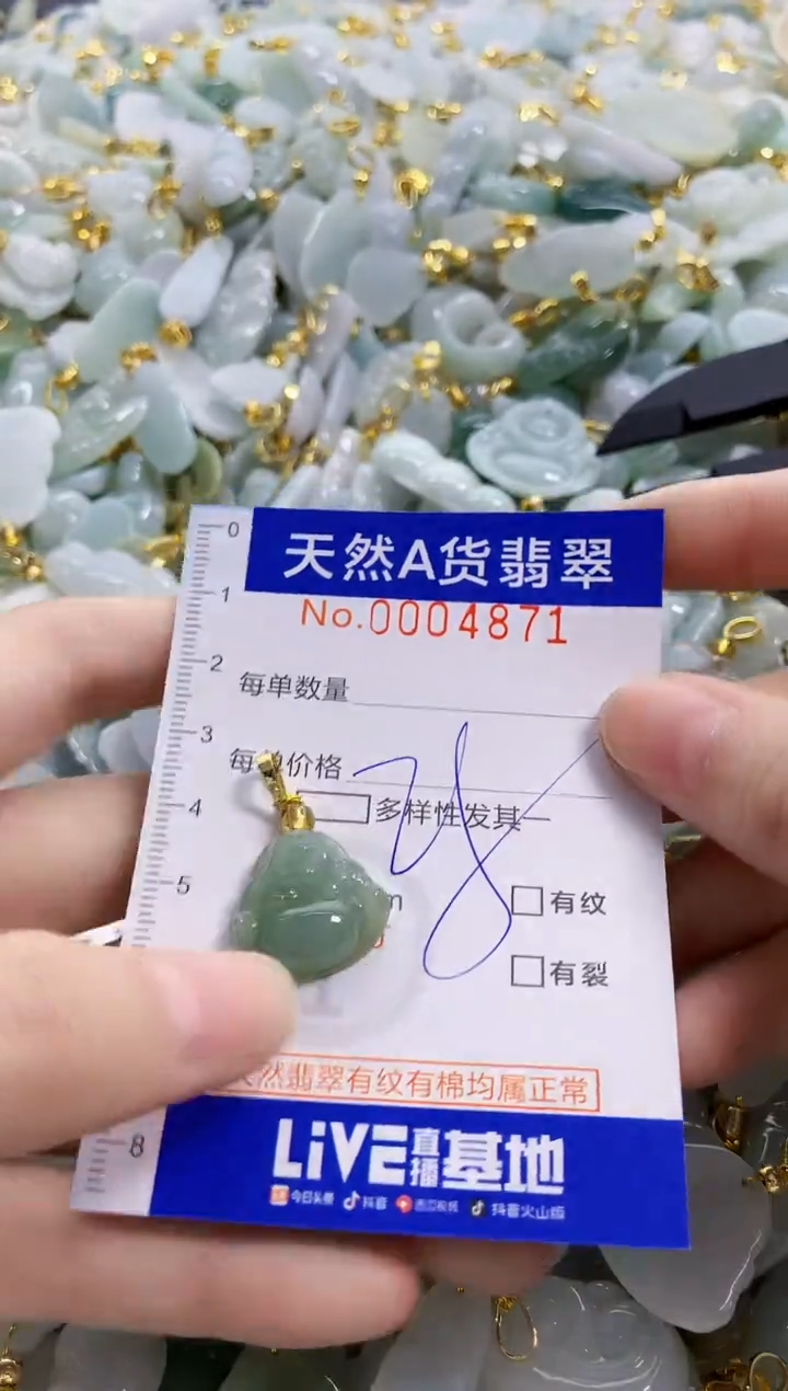 颈饰未镶嵌翡翠天然A货翡翠