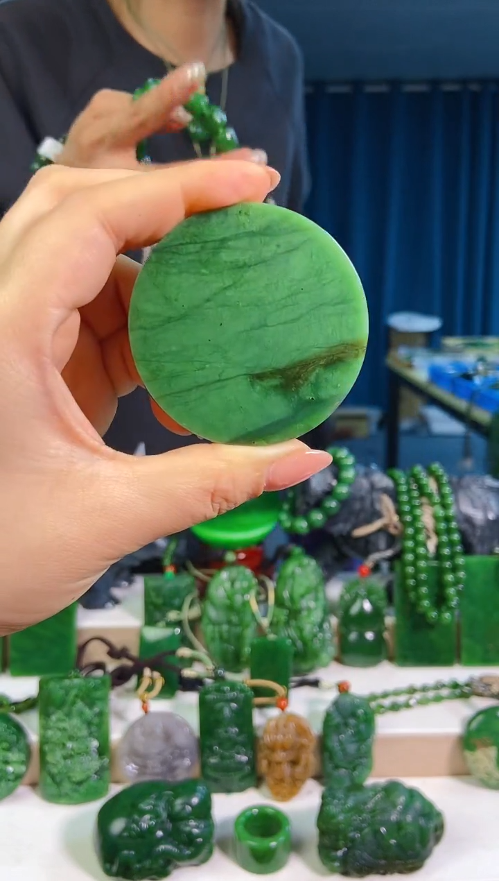 和田玉未镶嵌挂件1