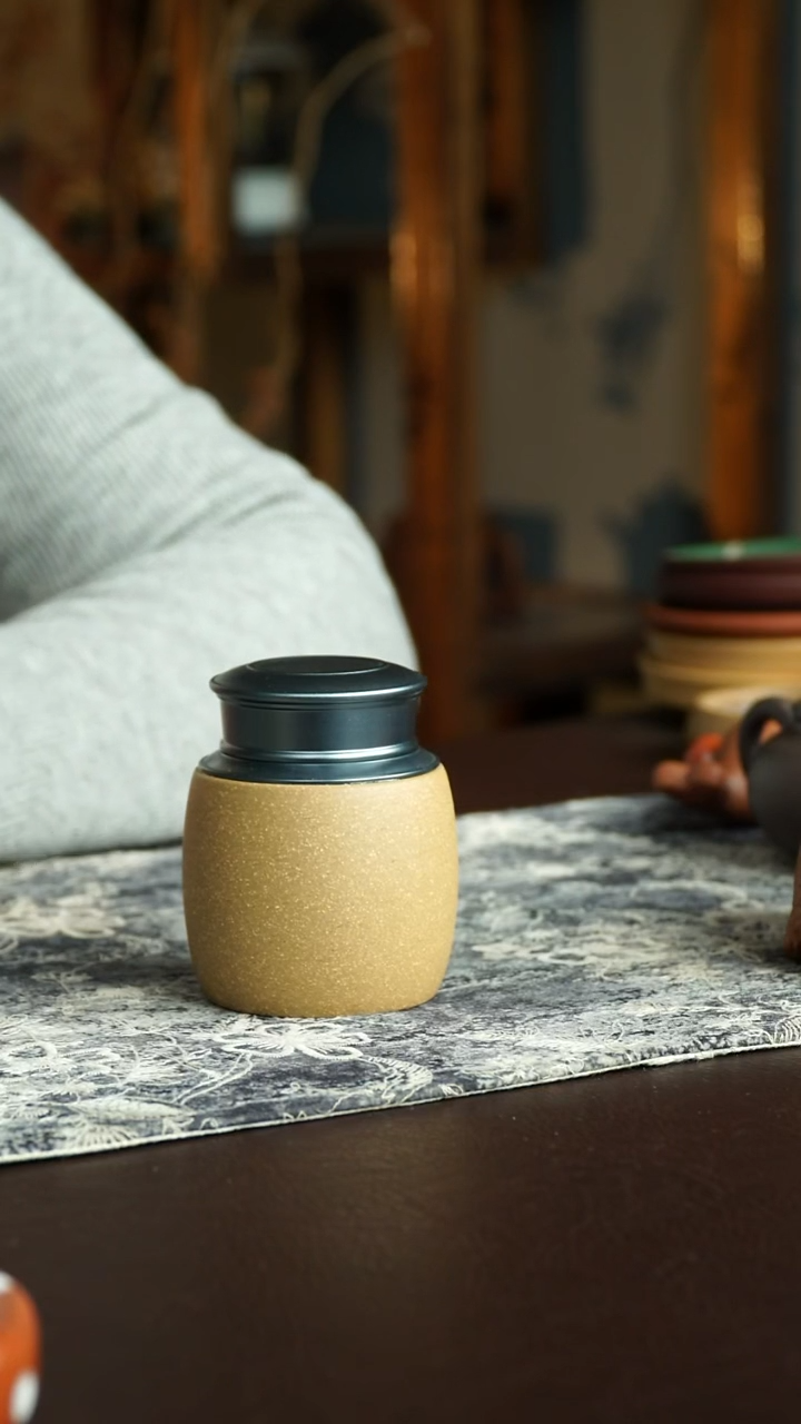 茶杯紫砂19号 新品茶叶罐20克 宜兴紫砂原矿作品
