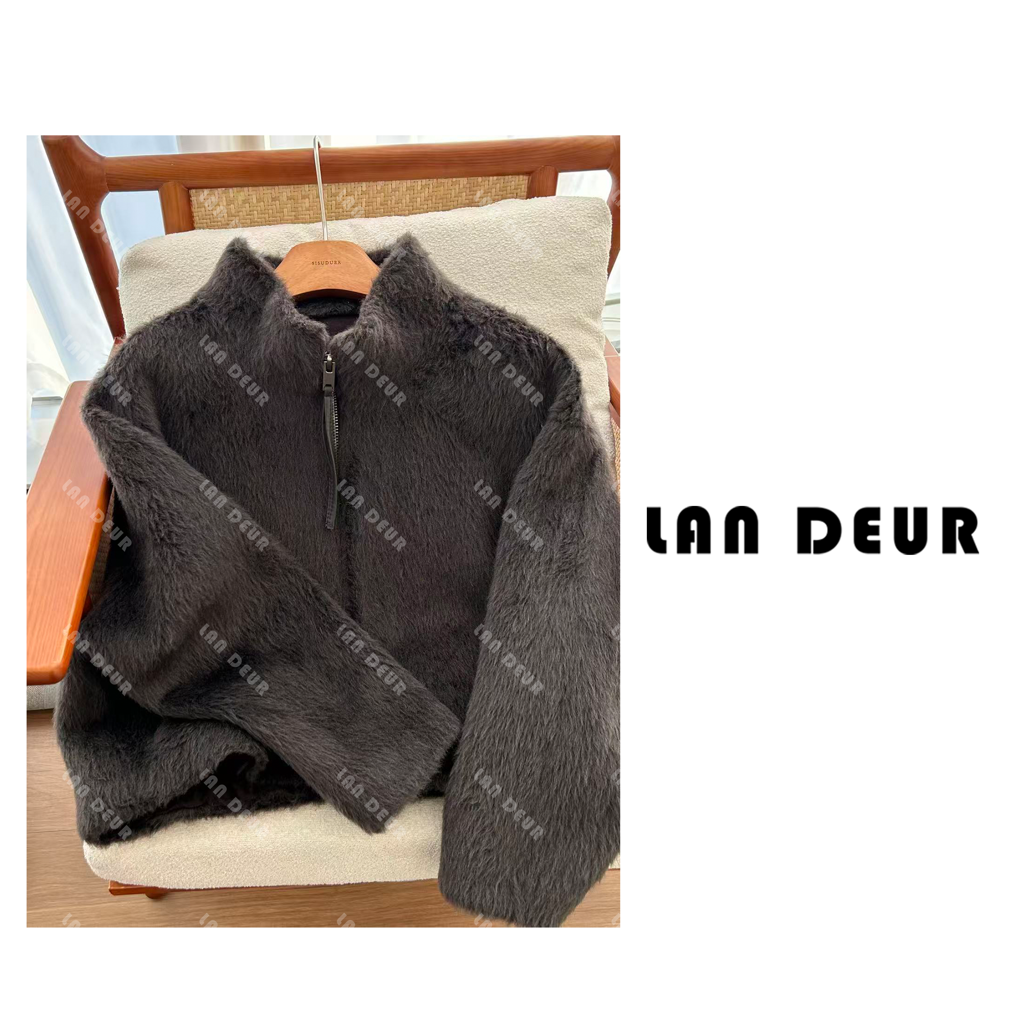 【夜梦巴黎】气质老钱风轻奢贵气保暖高级感秋冬毛毛外套女