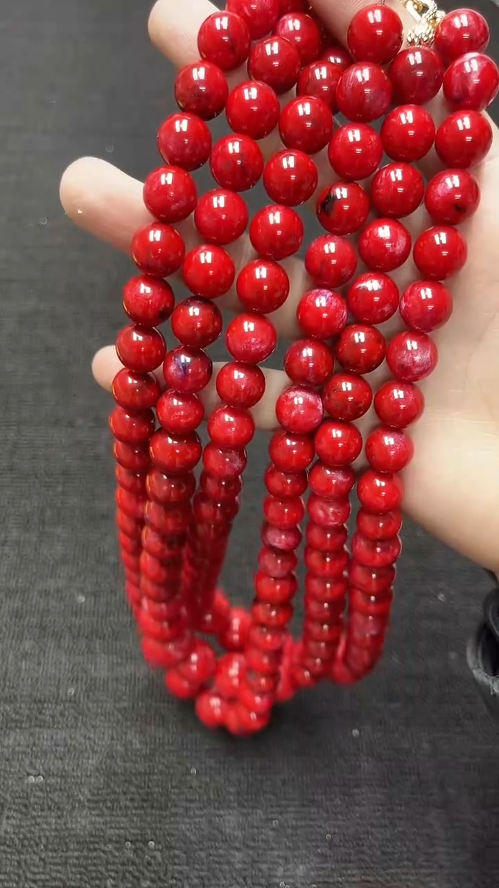 【闪购商品】硅化珊瑚项链未镶嵌精美项链106