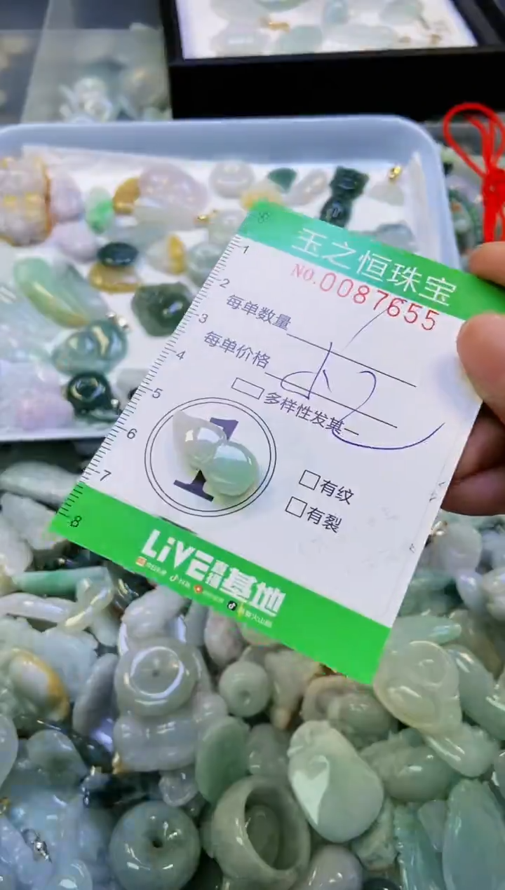 翡翠未镶嵌颈饰闪购0087655