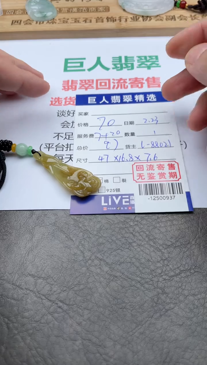 【闪购商品】翡翠颈饰未镶嵌多人-12500937