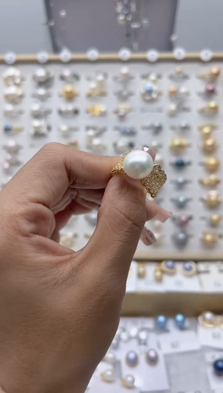 【闪购商品】淡水珍珠戒指合金5