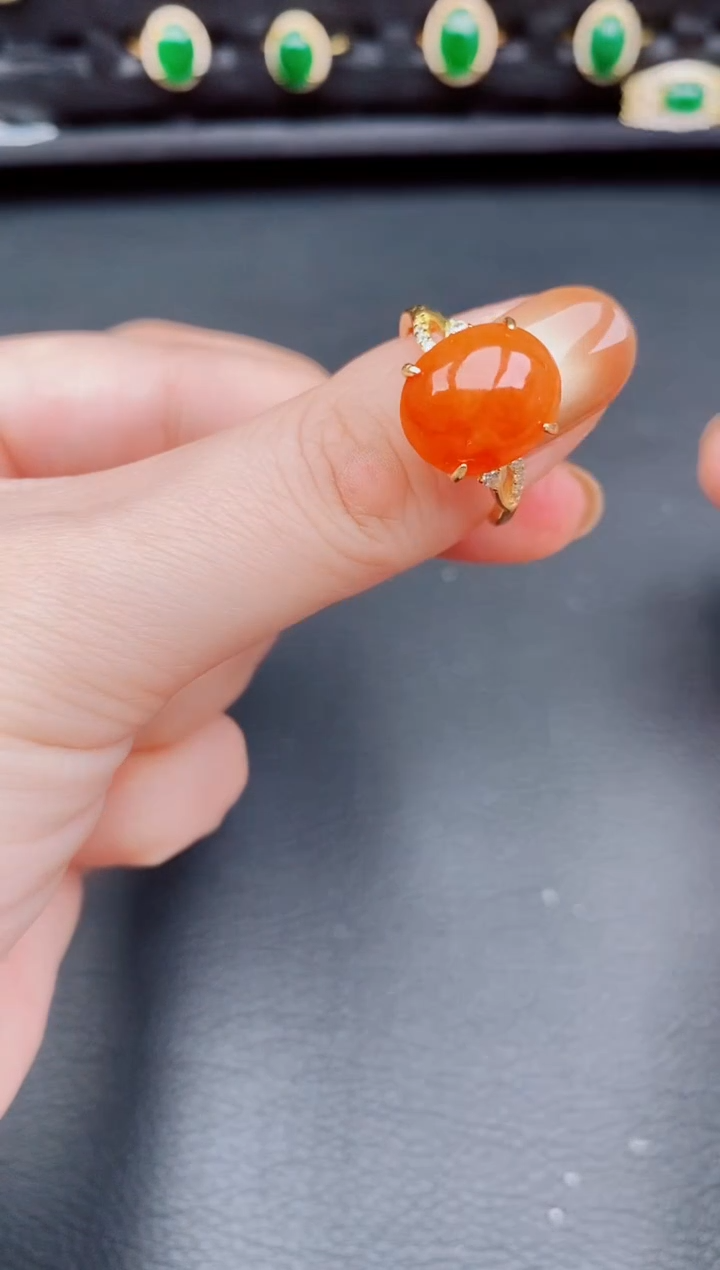 【闪购商品】翡翠戒指银S925镶嵌天然a货翡翠168