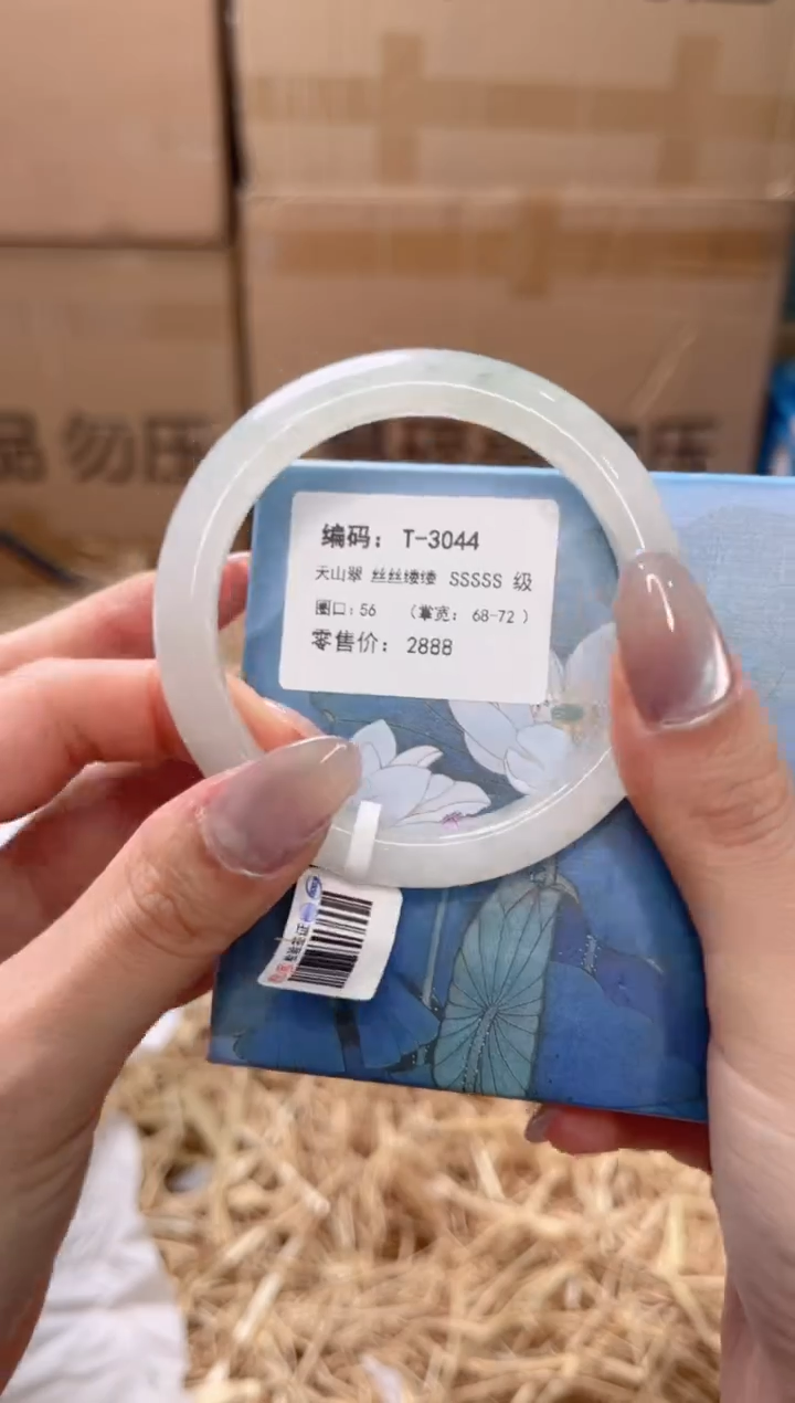 未镶嵌手镯石英质玉T-3044