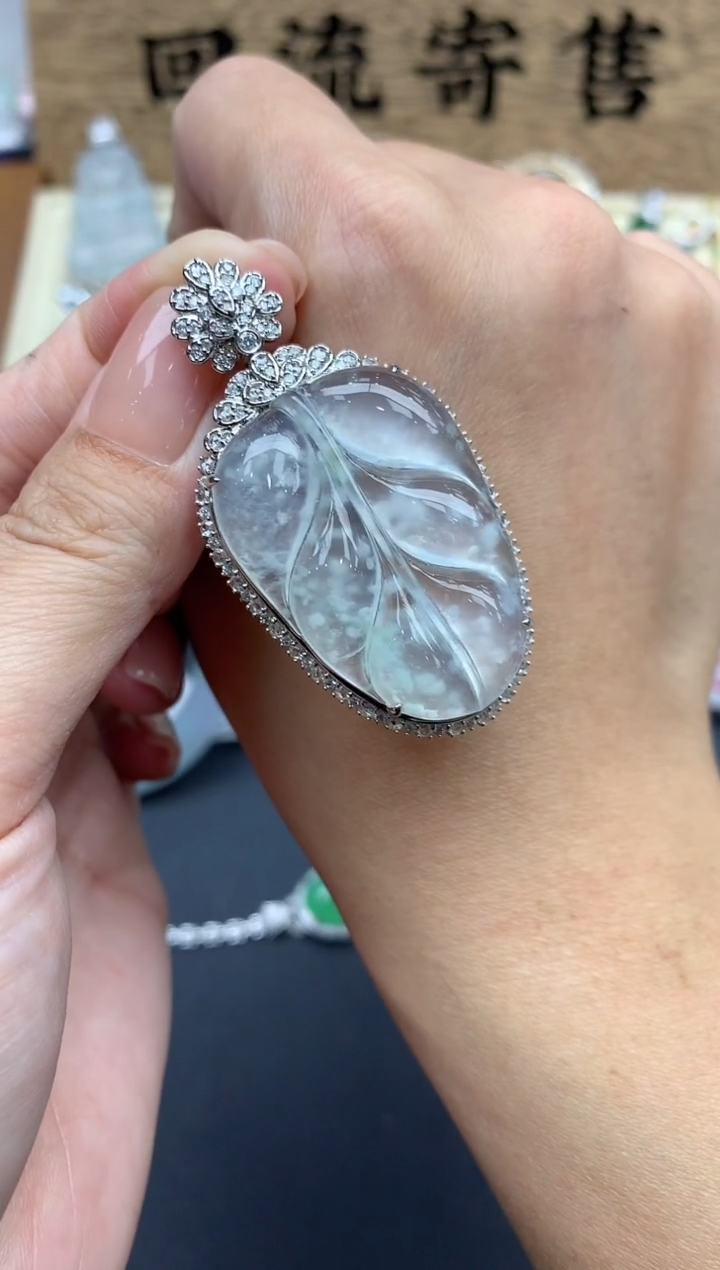 【闪购商品】翡翠颈饰18K金镶嵌672-中国好珍宝