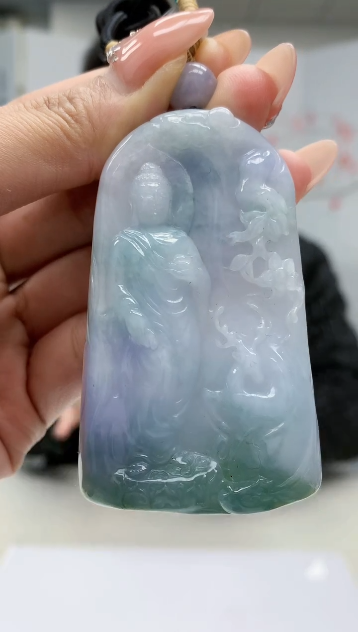 【闪购商品】定制翡翠未镶嵌5153MM-毛货挂件72