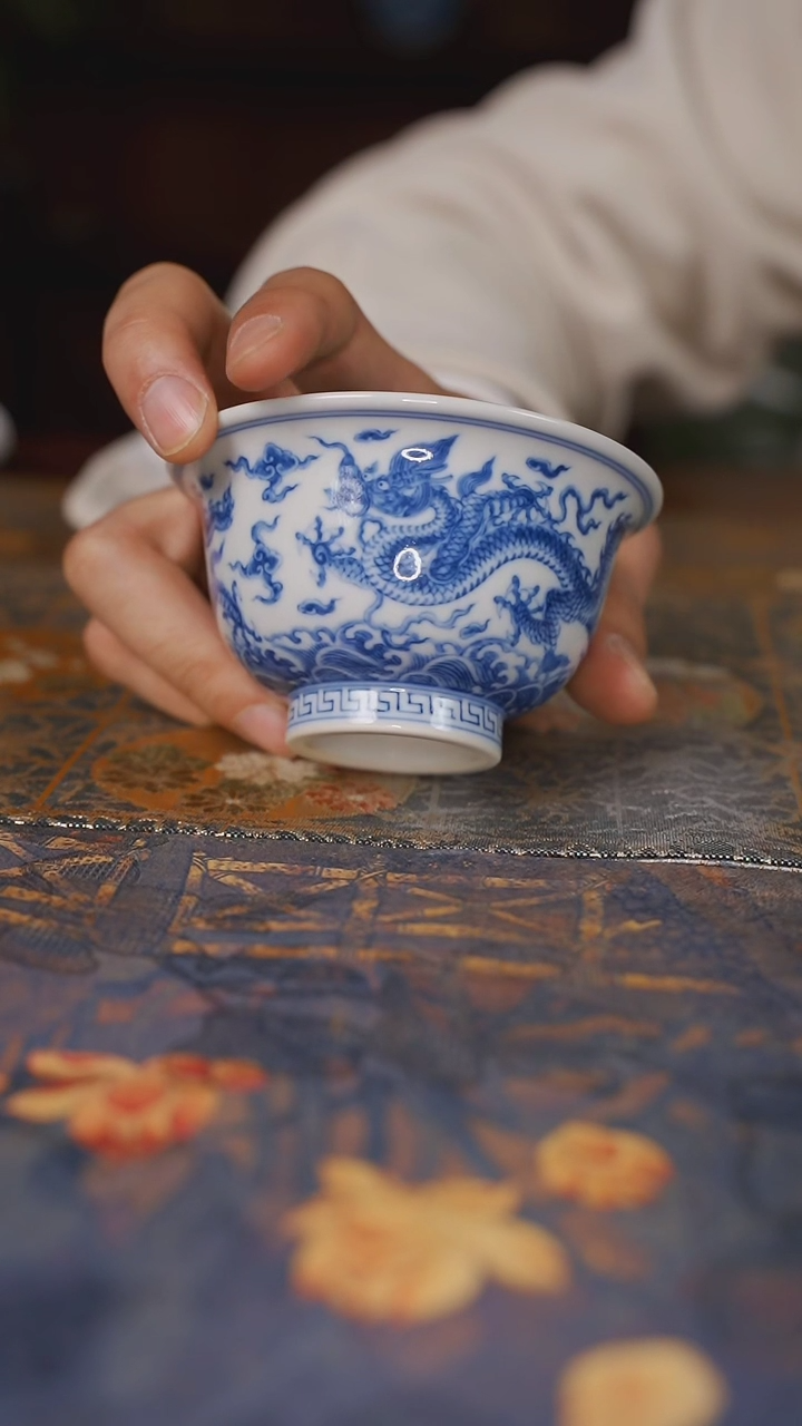 【闪购商品】杯望月怀古五龙压手杯