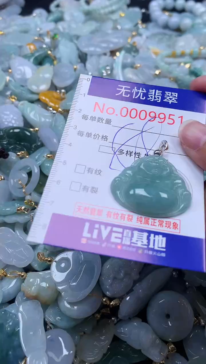 翡翠未镶嵌吊坠(不含链)9951