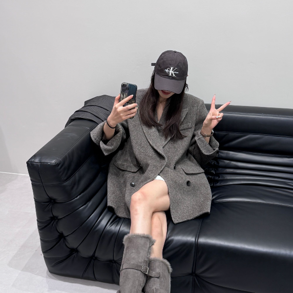 2025新款羊驼毛西服外套大衣